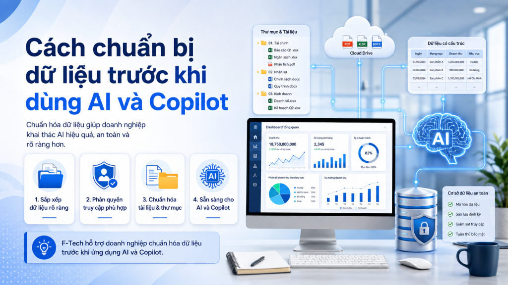 Cách chuẩn bị dữ liệu trước khi dùng AI và Copilot