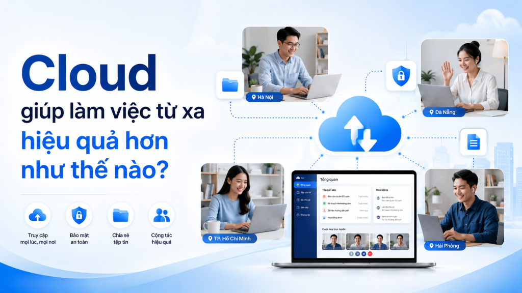 Cloud giúp làm việc từ xa hiệu quả hơn như thế nào?