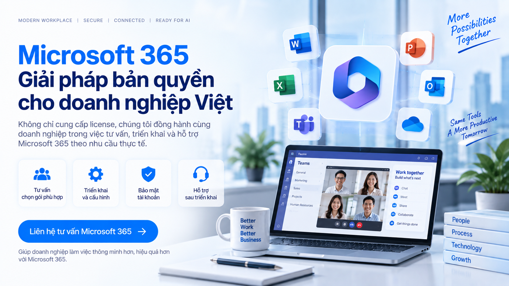 Microsoft 365 tại F-Tech Solution: Giải pháp bản quyền cho doanh nghiệp Việt