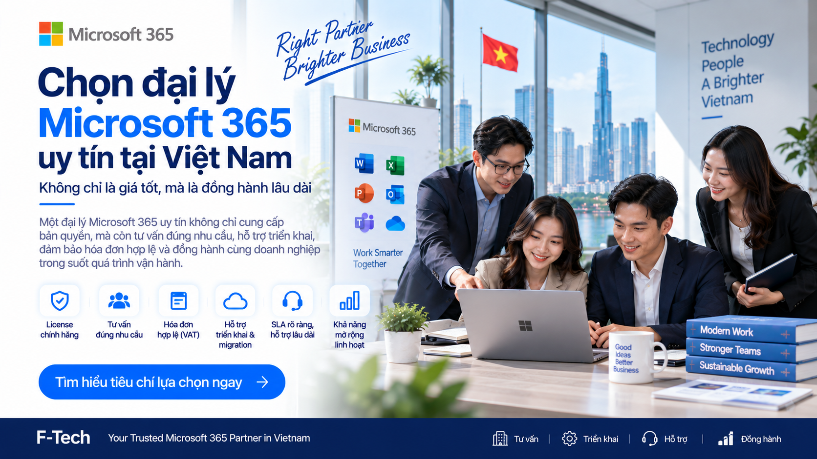 Cách chọn đại lý Microsoft 365 uy tín tại Việt Nam